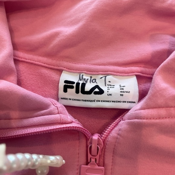 5 FOR $20 Fila Pink Quarter Zip Shirt Women's sz Small - Picture 5 of 6